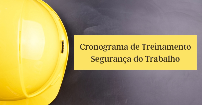 cronograma de treinamentos